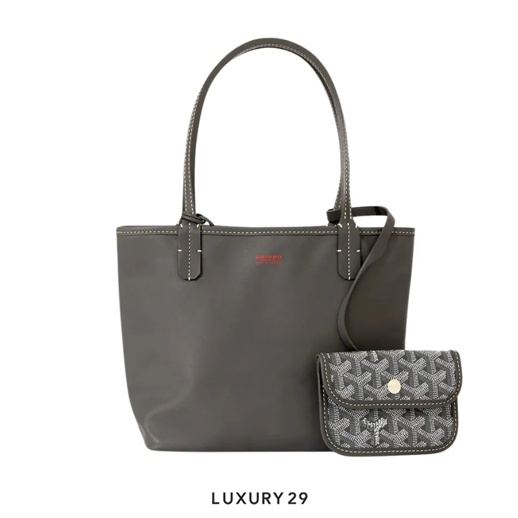 Goyard Anjou Mini Bag with Croc Universal Grey(Mini, Grey)