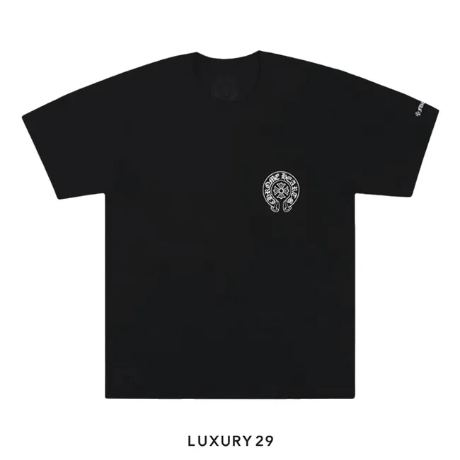 Chrome Hearts Horseshoe Logo T-Shirt Black/White