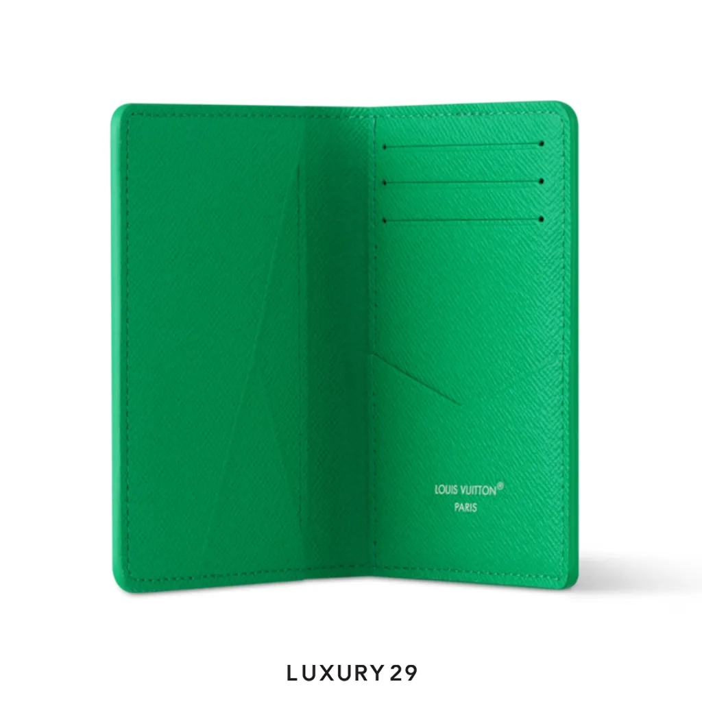Louis Vuitton LV Pocket Organizer Wallet Golf Green(Small, Green)