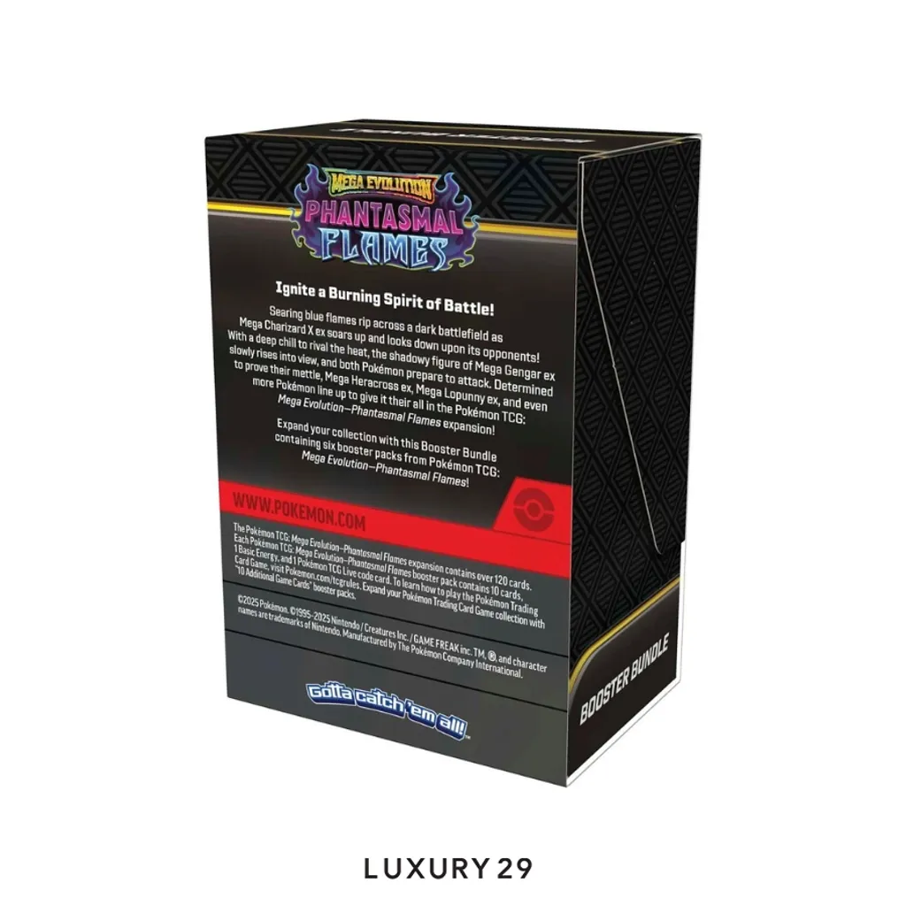 Pokemon TCG: Mega Evolution-Phantasmal Flames Booster Bundle (EN)(Small, Multicolour)
