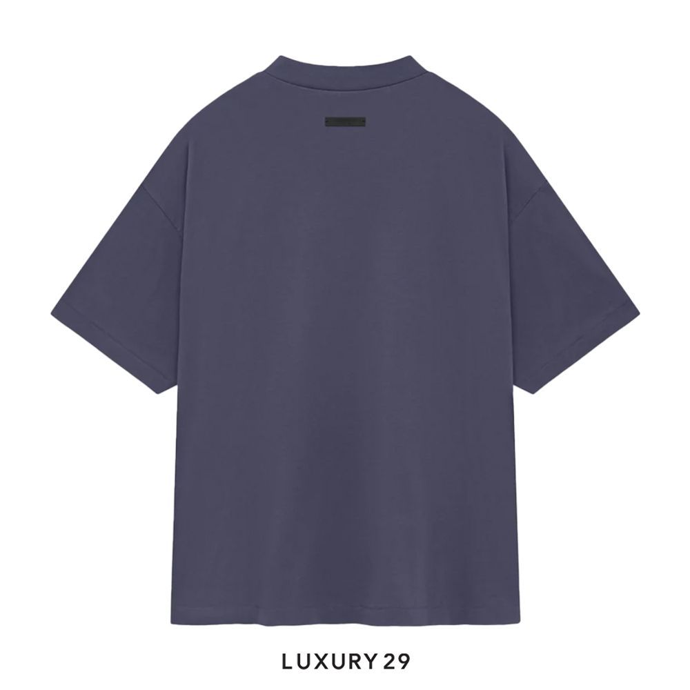 ESSENTIALS FEAR OF GOD jersey crew-neck T-shirt Marine(XS, Blue)