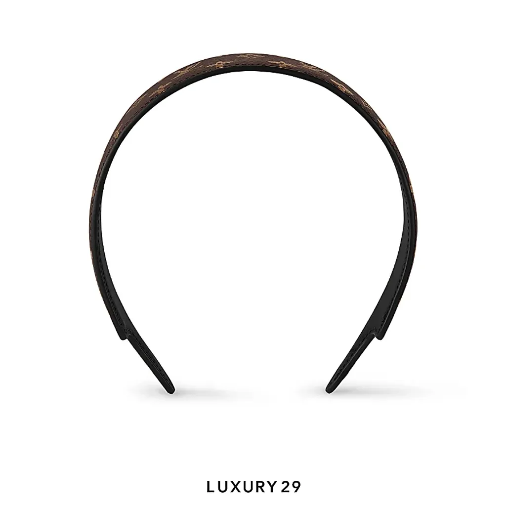 Louis Vuitton LV Outline headpiece Monogram Canvas(Free Size, Brown)