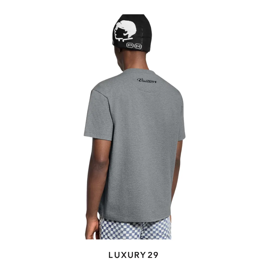 LOUIS VUITTON LV Graphic patch t-shirt(L, Grey)