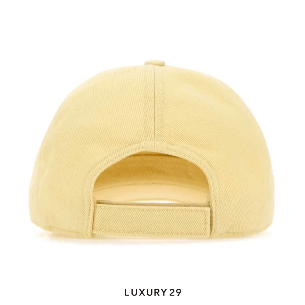 Miu Miu Drill baseball cap Sky Yellow/White