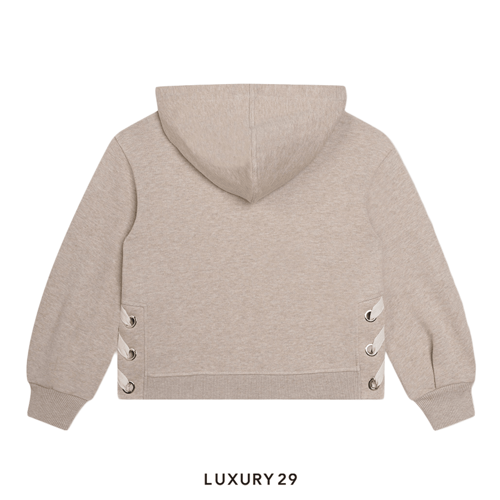 Kid CHLOE Hooded Sweatshirt Beige Marl(8A, Neutrals)