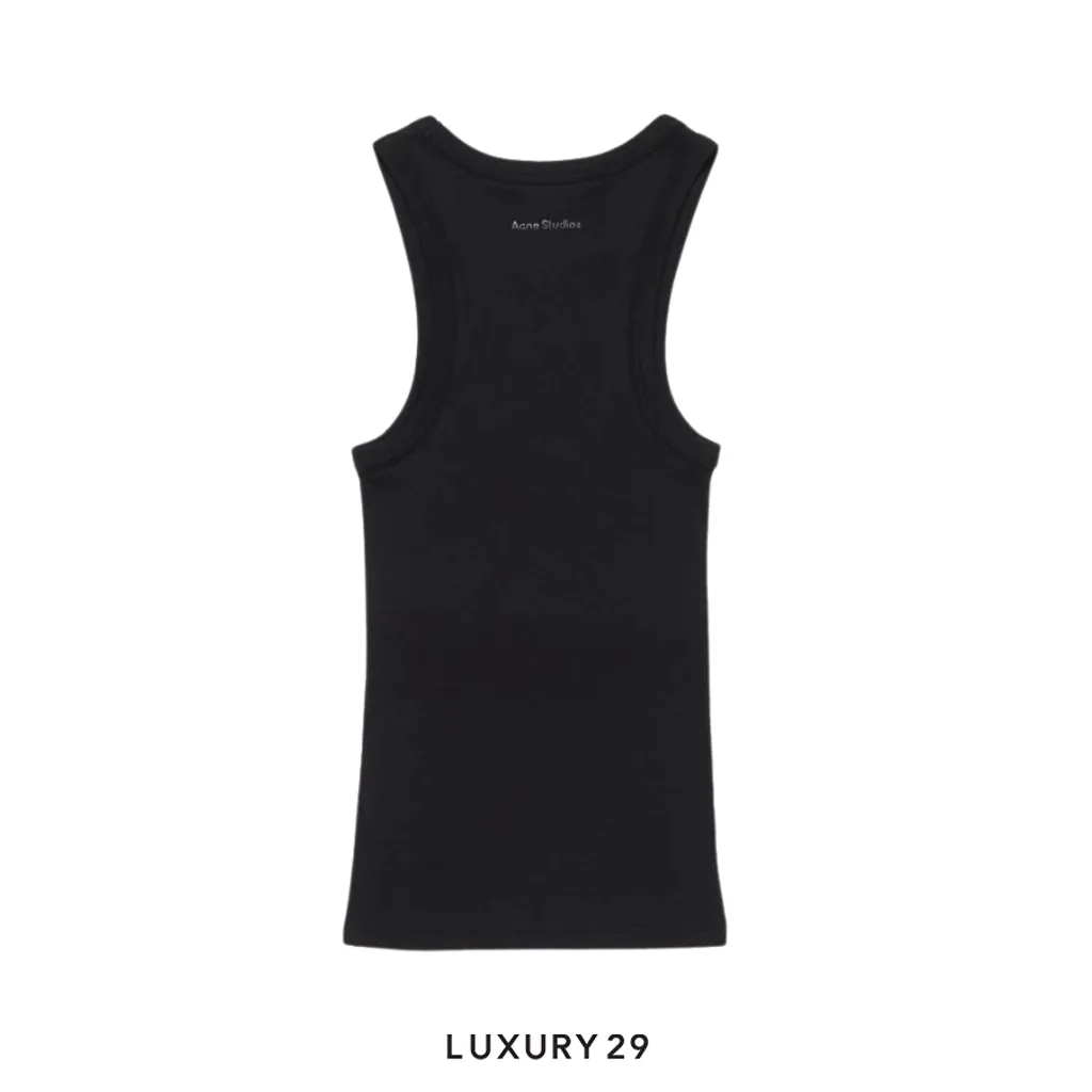Acne Studios Logo tank top Black(S, Black)