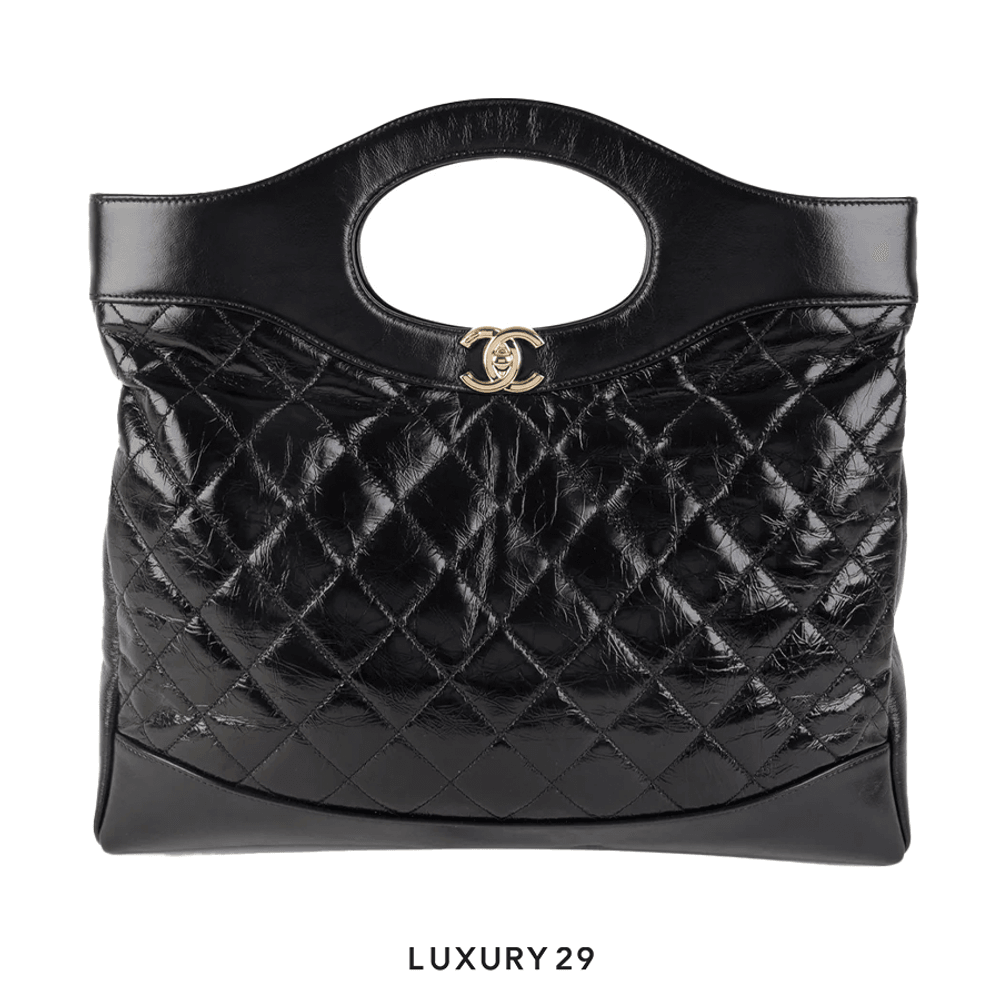 Chanel 31 Mini Shopping Bag Shiny Lambskin & Gold-Tone Metal Chanel 31 Mini Shopping Bag Shiny Lambskin & Gold-Tone Metal