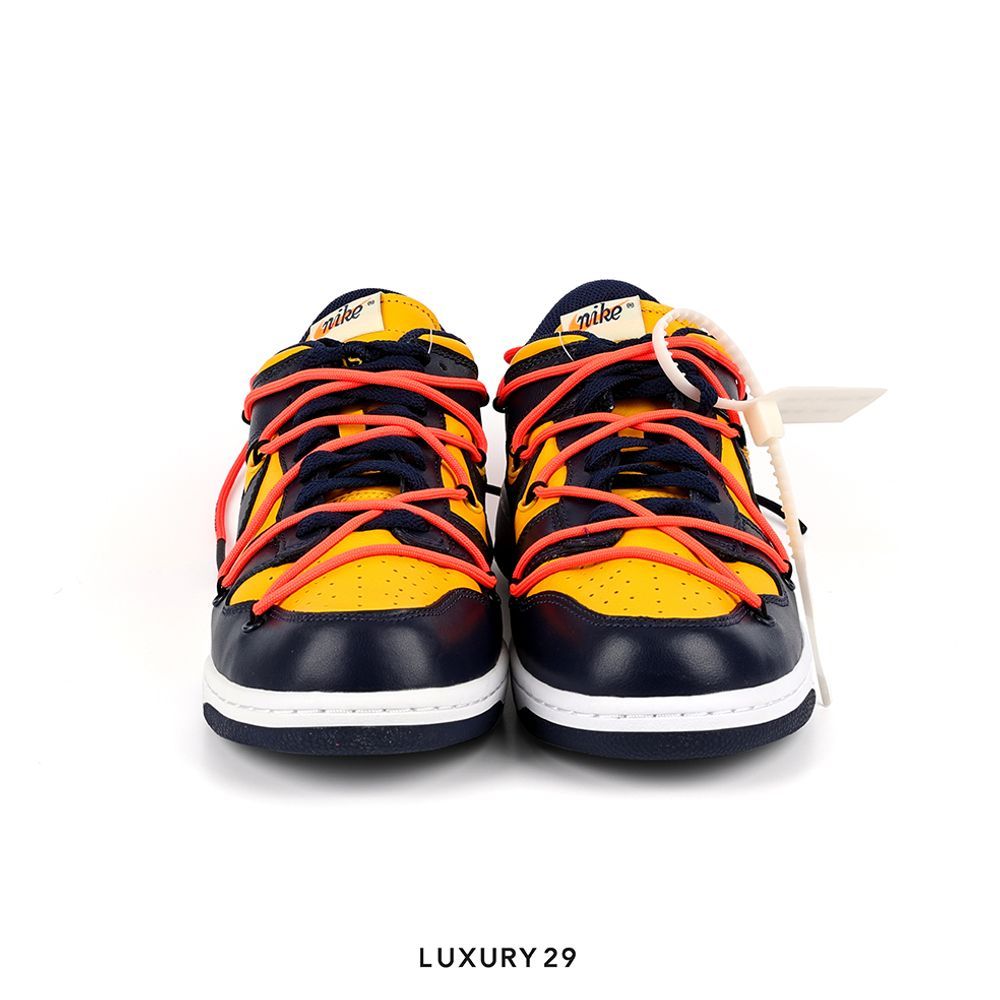 Nike Dunk Low Off-White University Gold(M)(43, Gold)