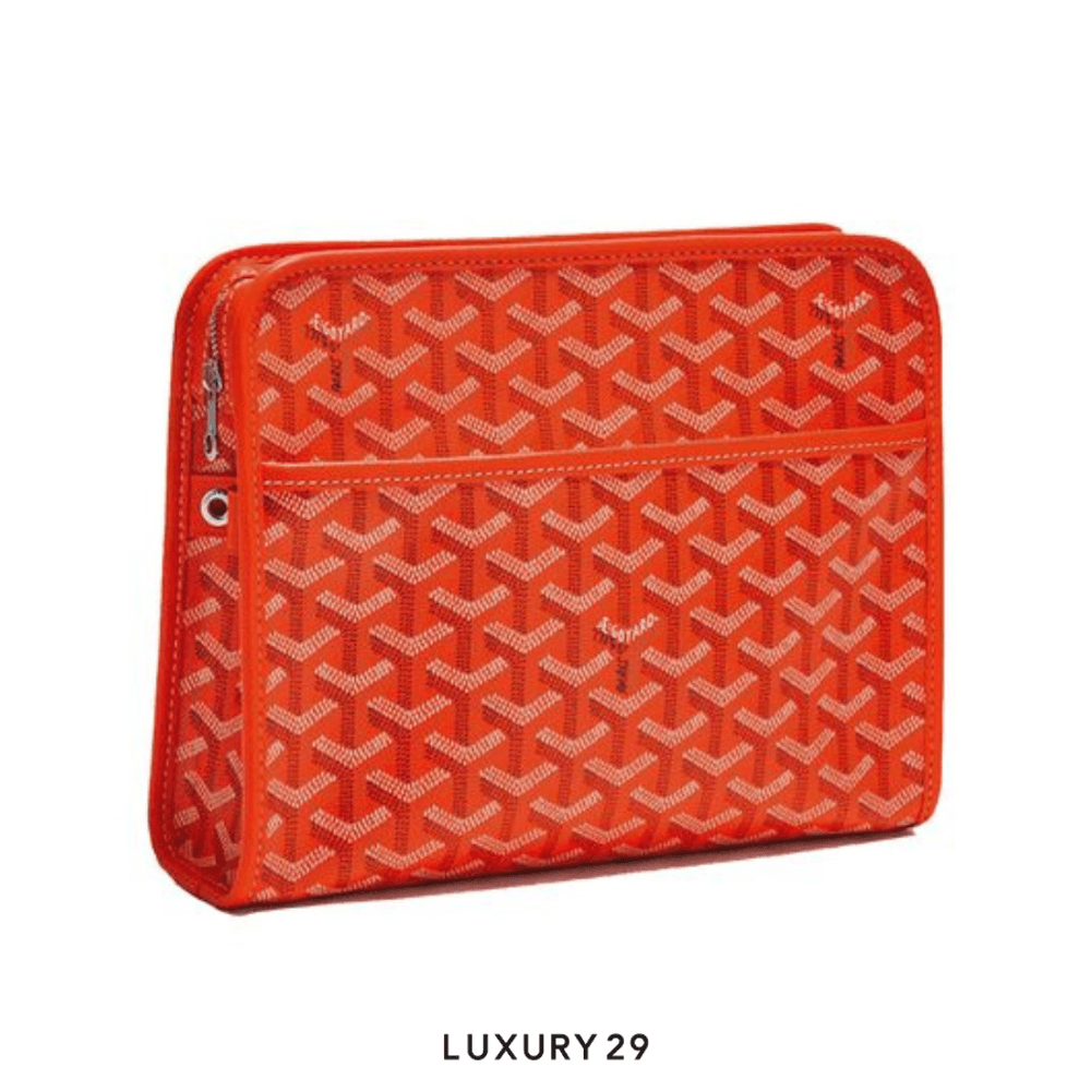 Goyard Jouvence MM Toiletry Bag Orange(Medium, Orange)