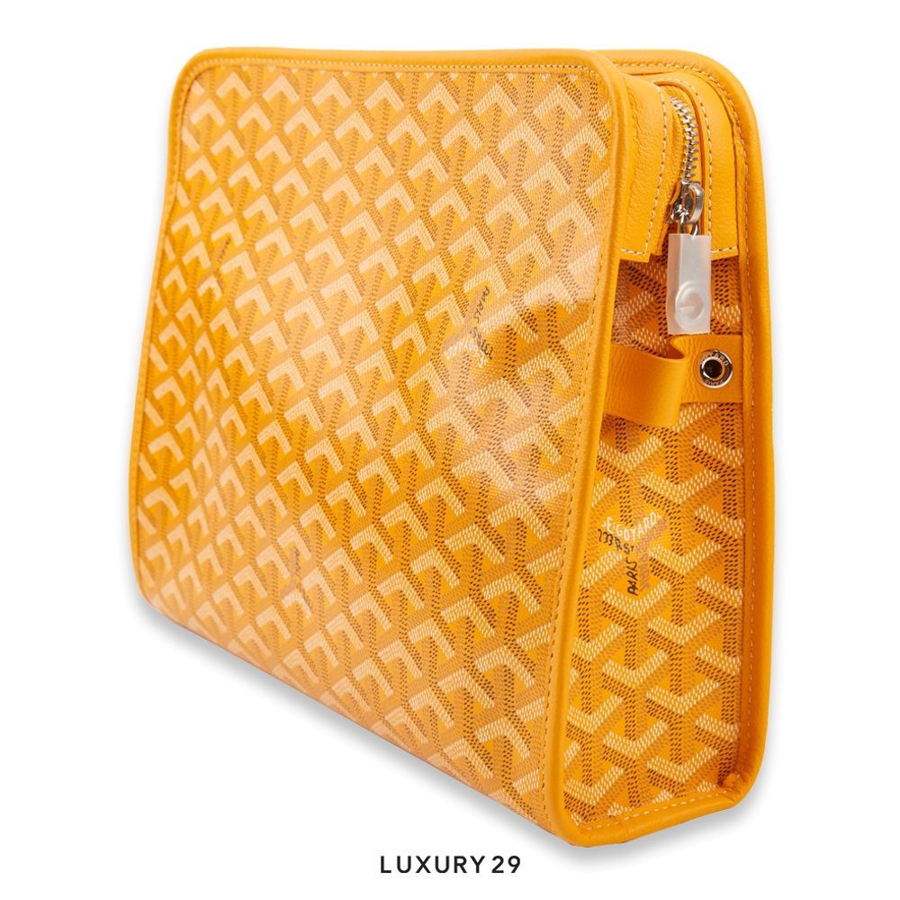Goyard Jouvence GM Toiletry Bag Yellow(Large, Yellow)