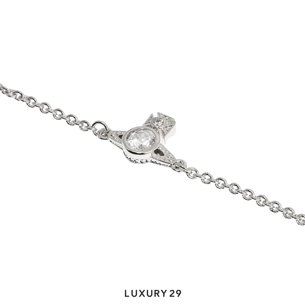 Vivienne westwood London Orb Bracelet SS25 SI U (SET11)(Free Size, Silver)