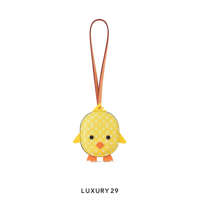 Louis Vuitton LV Pulcino Bag Charm Yellow