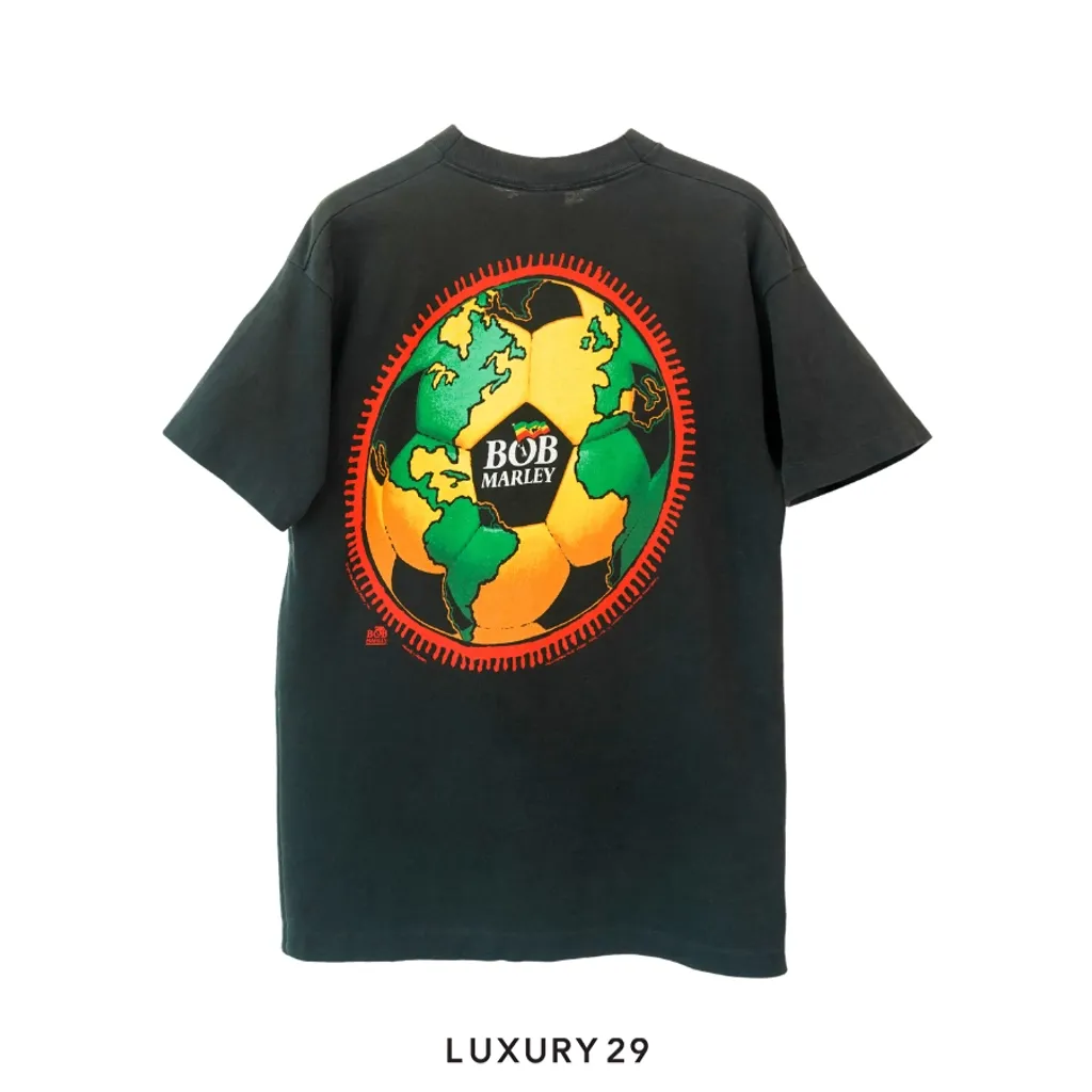 Not Applicable Vintage T-shirt BOB Marley 1994s' Black(L, Black)