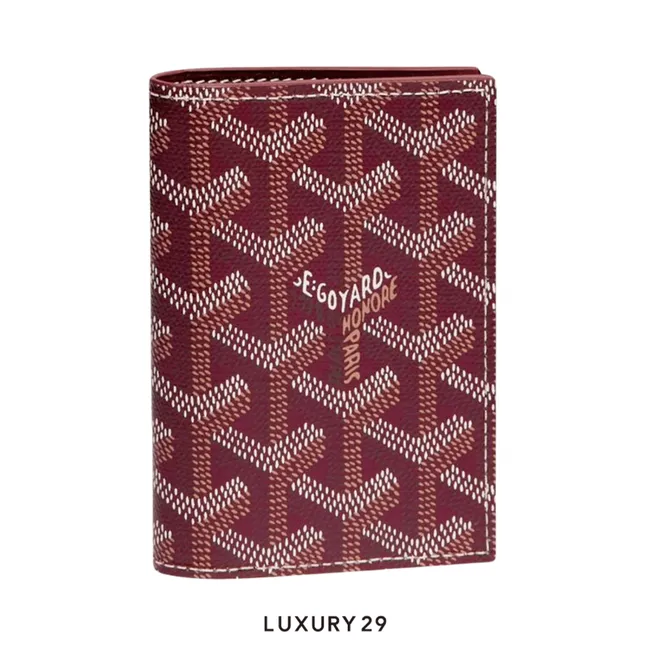 Goyard Saint-Marc Card Wallet Burgundy