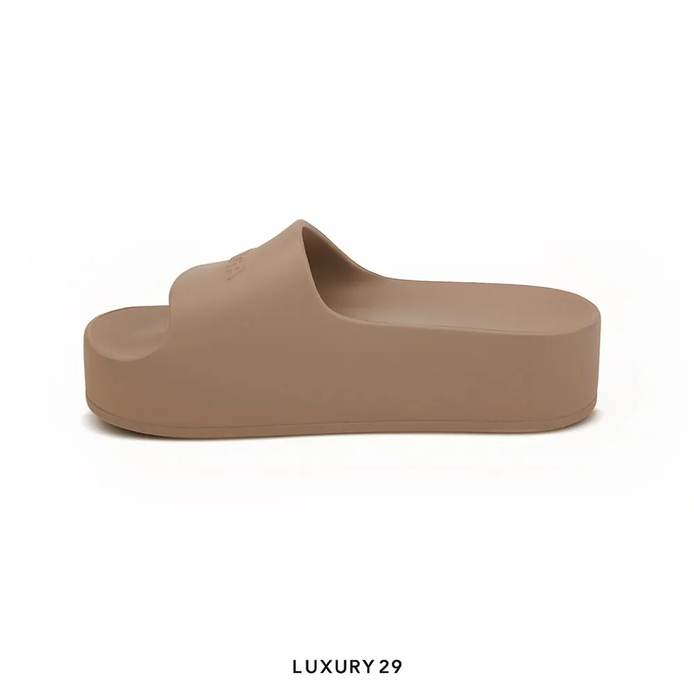 Balenciaga Wmns Chunky Slides Brown(36, Brown)