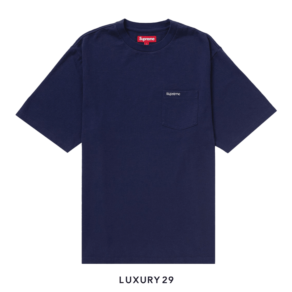 とっておきし新春福袋 Short-Sleeve Supreme Pocket 'Navy' Tee トップス