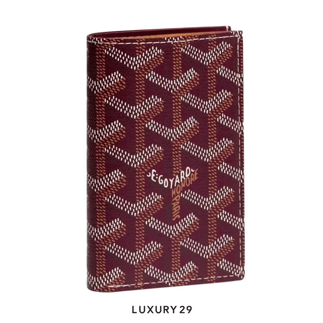 Goyard Saint-Pierre Card Wallet Card Wallet Burgundy