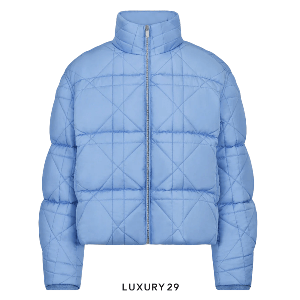 Dior by ERL DOWN JACKET Blue Technical Canvas(3XL, Blue)