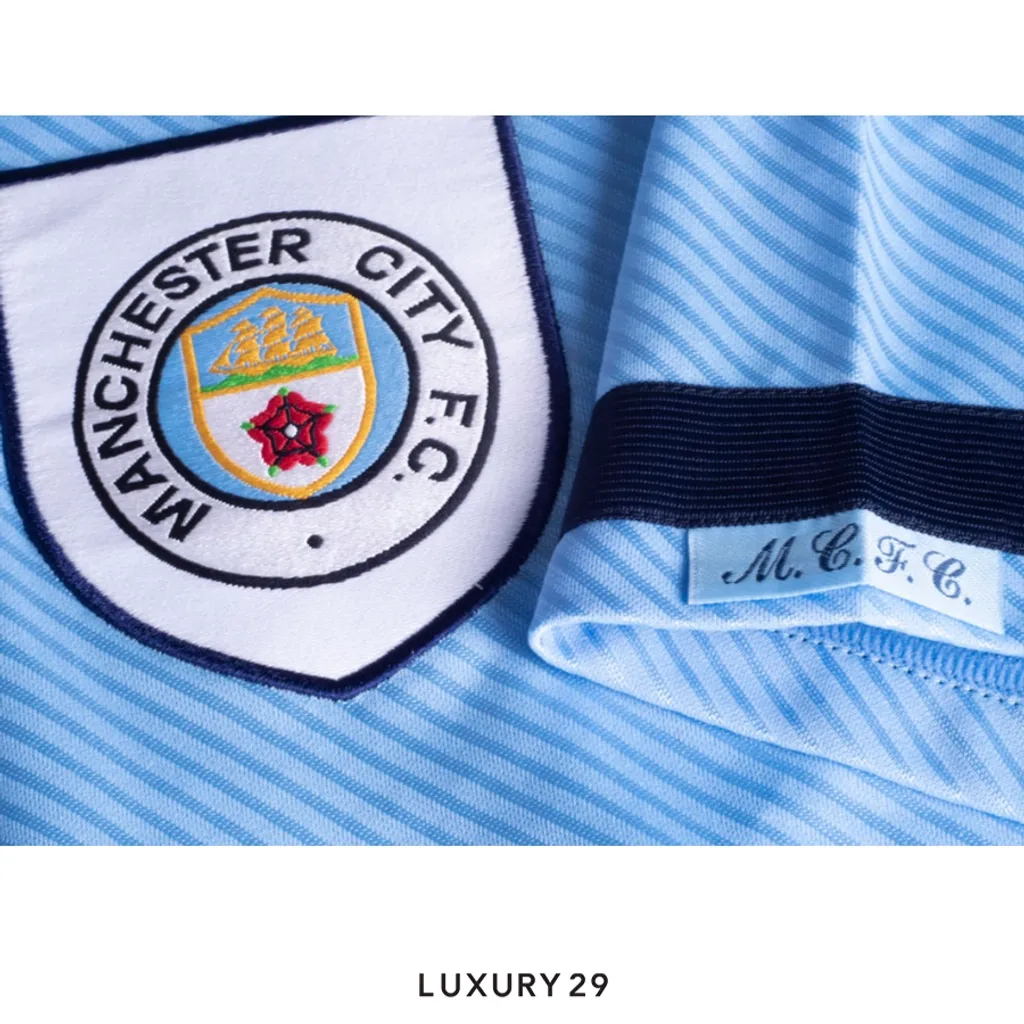 Manchester City 1994 Home Shirt Blue(L, Blue)