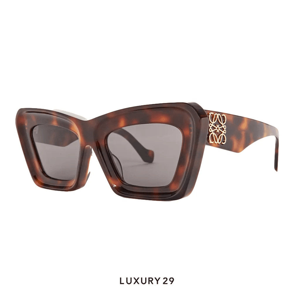 Loewe Beveled Cateye Sunglasses Havana(Free Size, Brown)