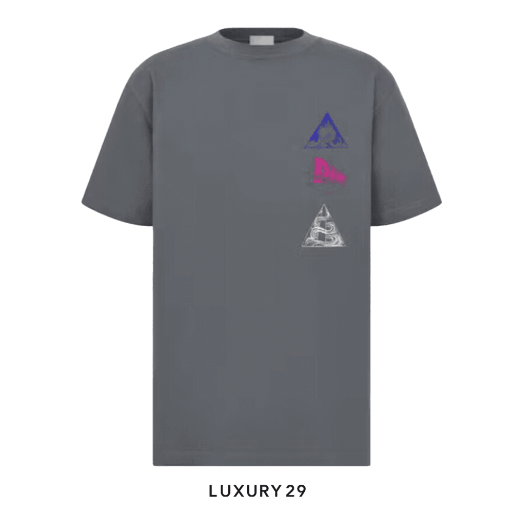 Dior Relaxed-Fit T-Shirt Gray Slub Cotton Jersey(S, Grey)