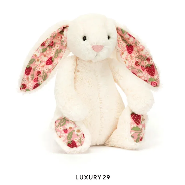 JellyCat Blossom Cream Bunny Berry