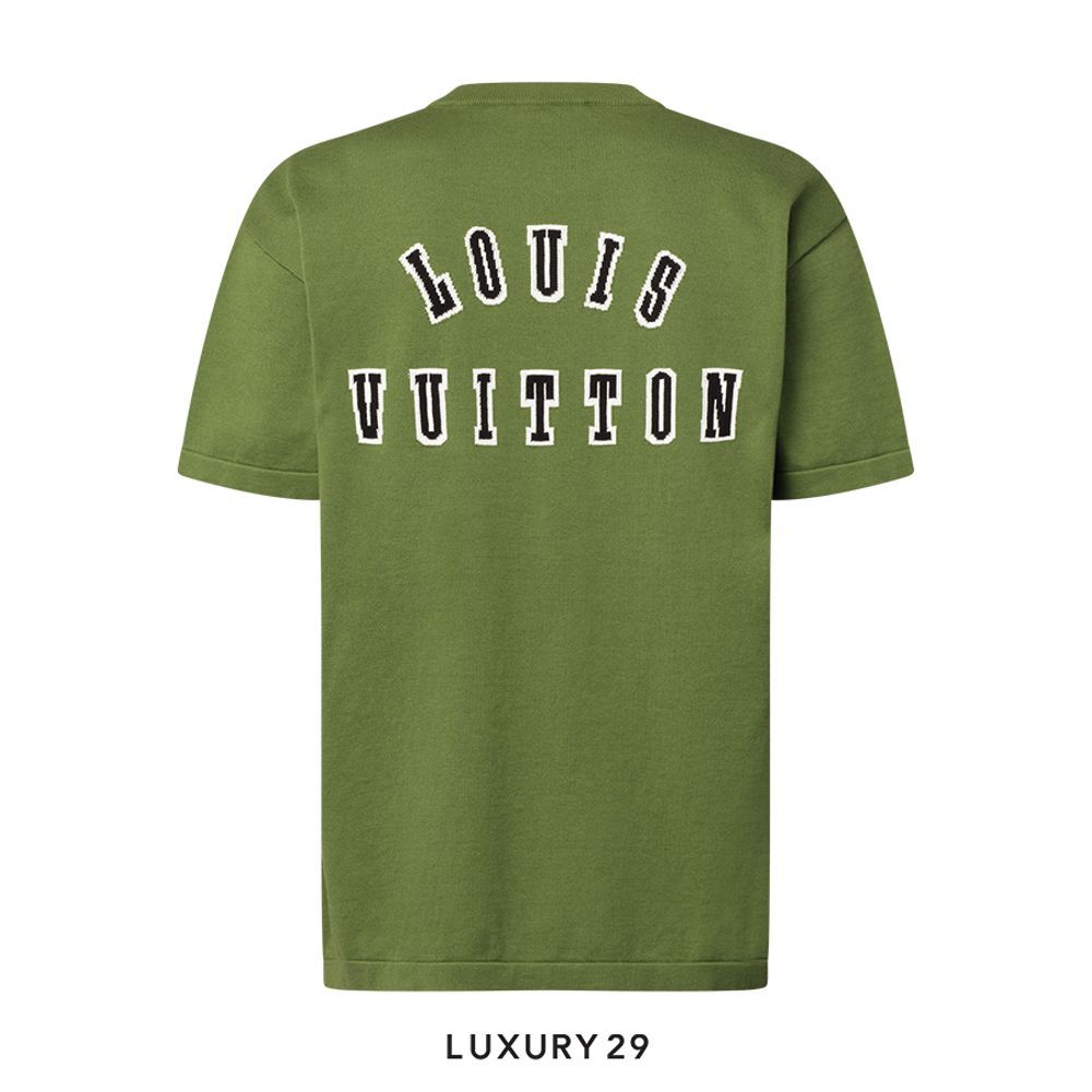 Louis Vuitton LV Short-Sleeved Cotton Crewneck(S, Green)
