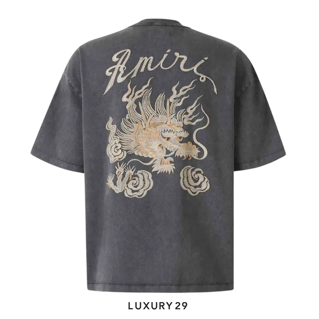 AMIRI Dragon Oversized Tee Black(S, Black)