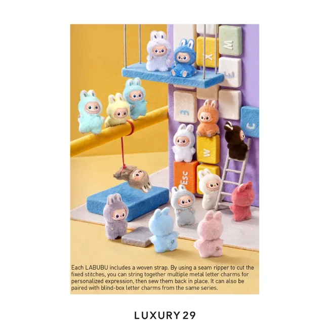 Pop Mart THE MONSTERS - Pin For Love Series Vinyl Plush Pendant Blind Box  (A-M)