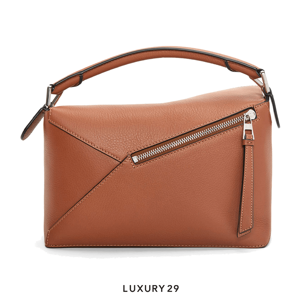 Loewe Small Puzzle Bag in Classic Calfskin Tan(Small, Brown)