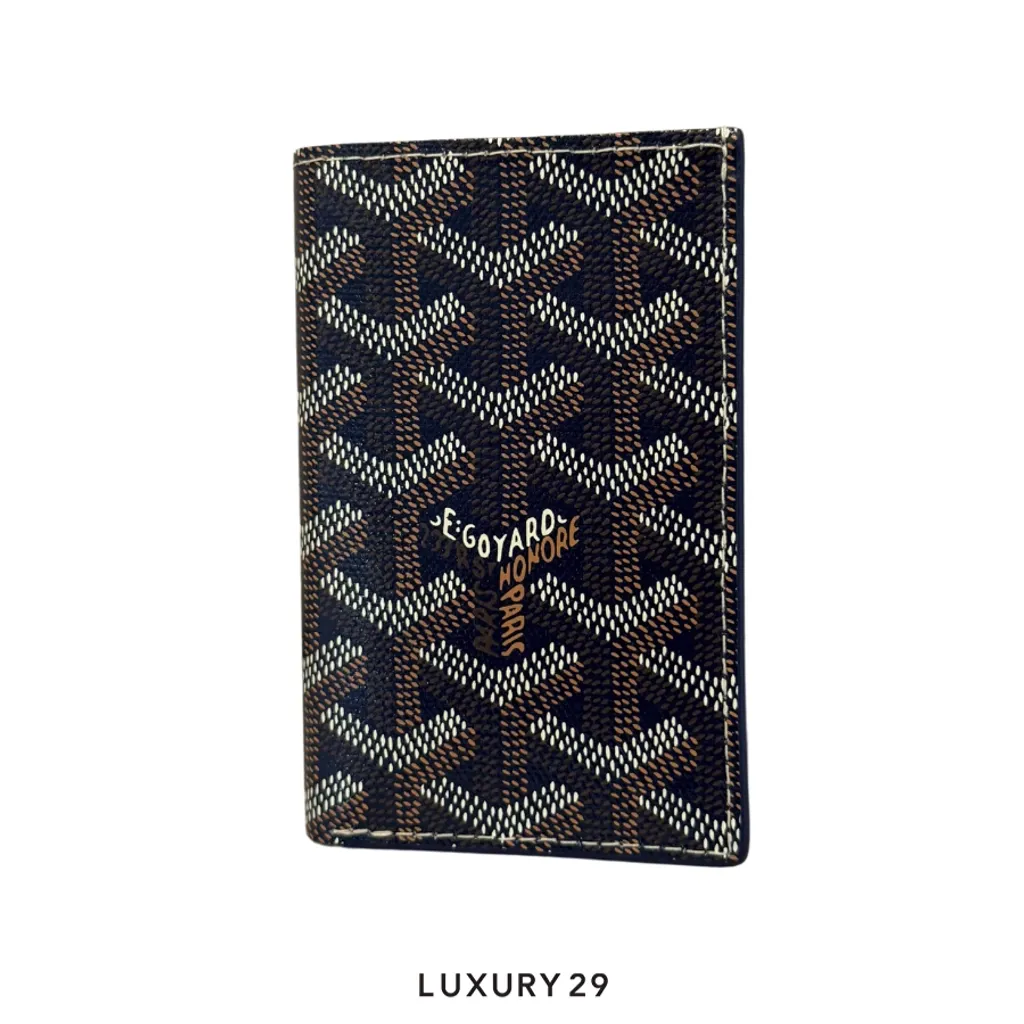 Goyard Grenelle Passport Cover Black(Small, Black)