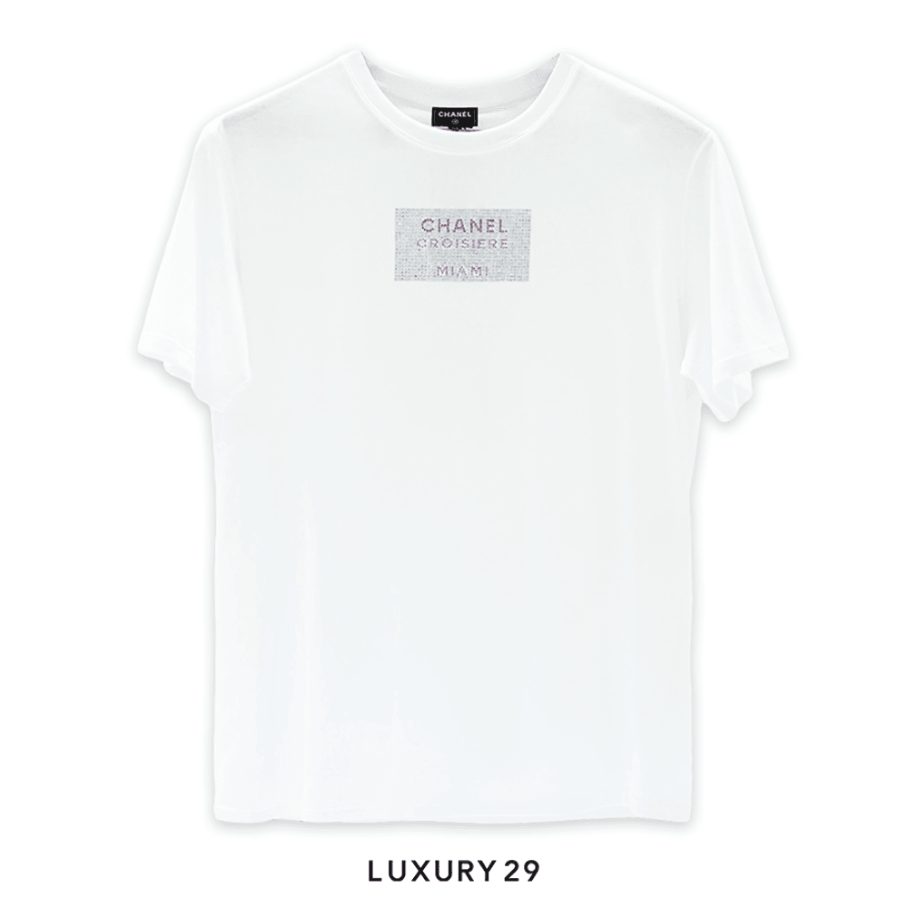 Chanel 23c Croisiere Miami White Crystal(S, White)