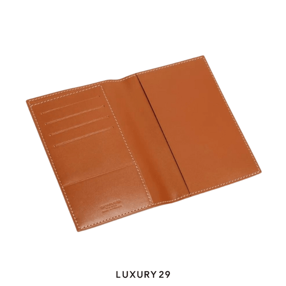 Goyard Grenelle Passport Cover Black & Tan(Small, Brown)