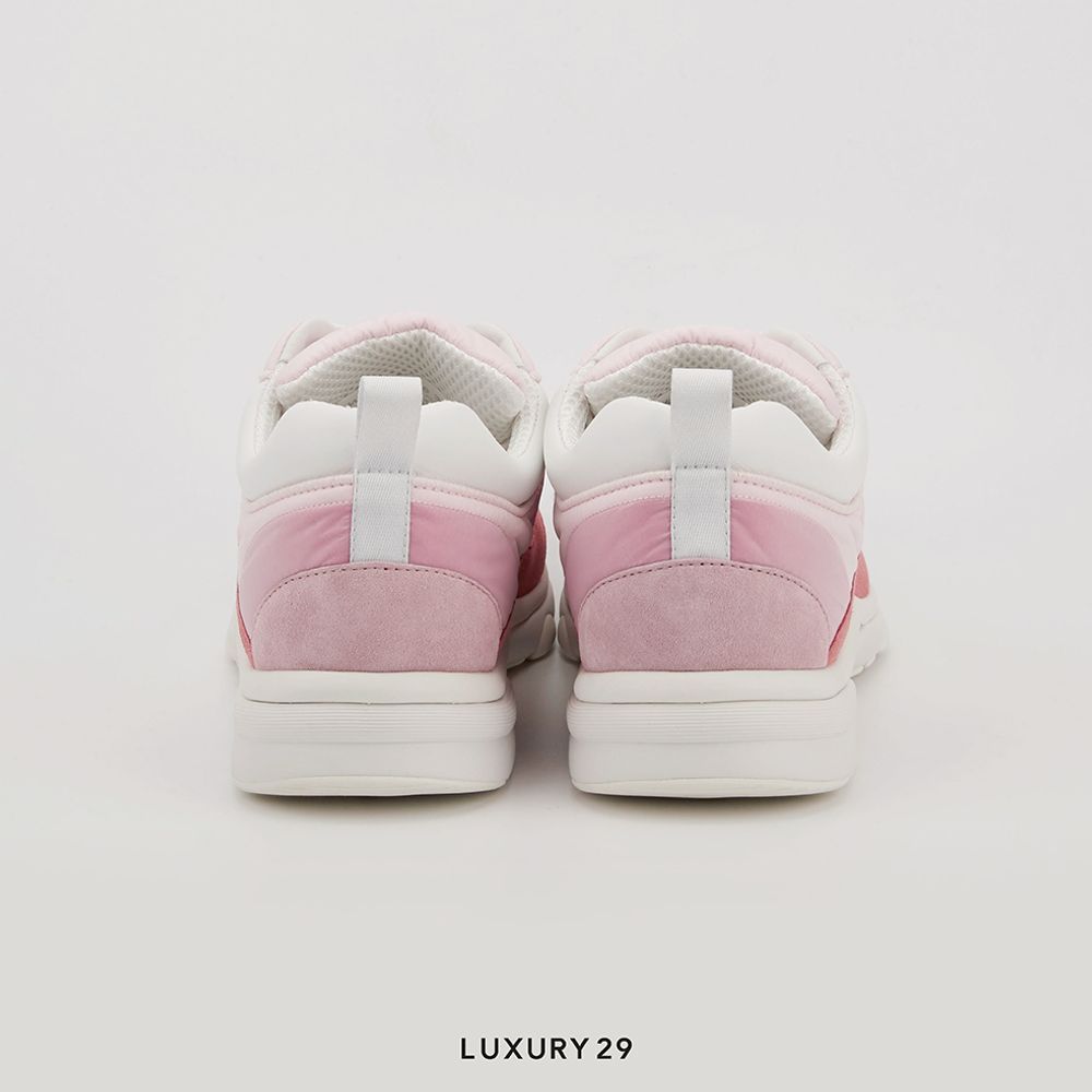 Chanel Trainers Fabric & Suede Calfskin Pale Pink(39.5, Pink)