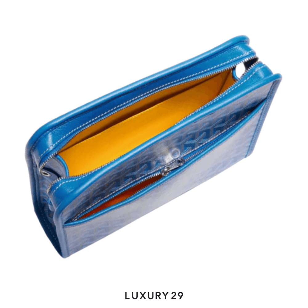 Goyard Jouvence MM Toiletry Bag Sky Blue(Medium, Blue)