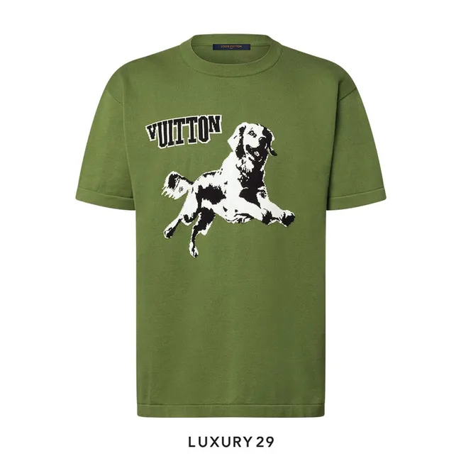 Louis Vuitton LV Short-Sleeved Cotton Crewneck
