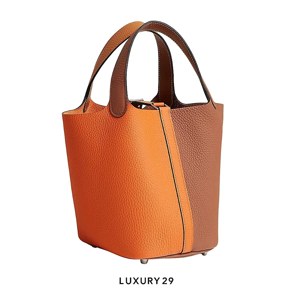 Hermes Picotin Lock 18 Casaque Bag Orange(Small, Orange)