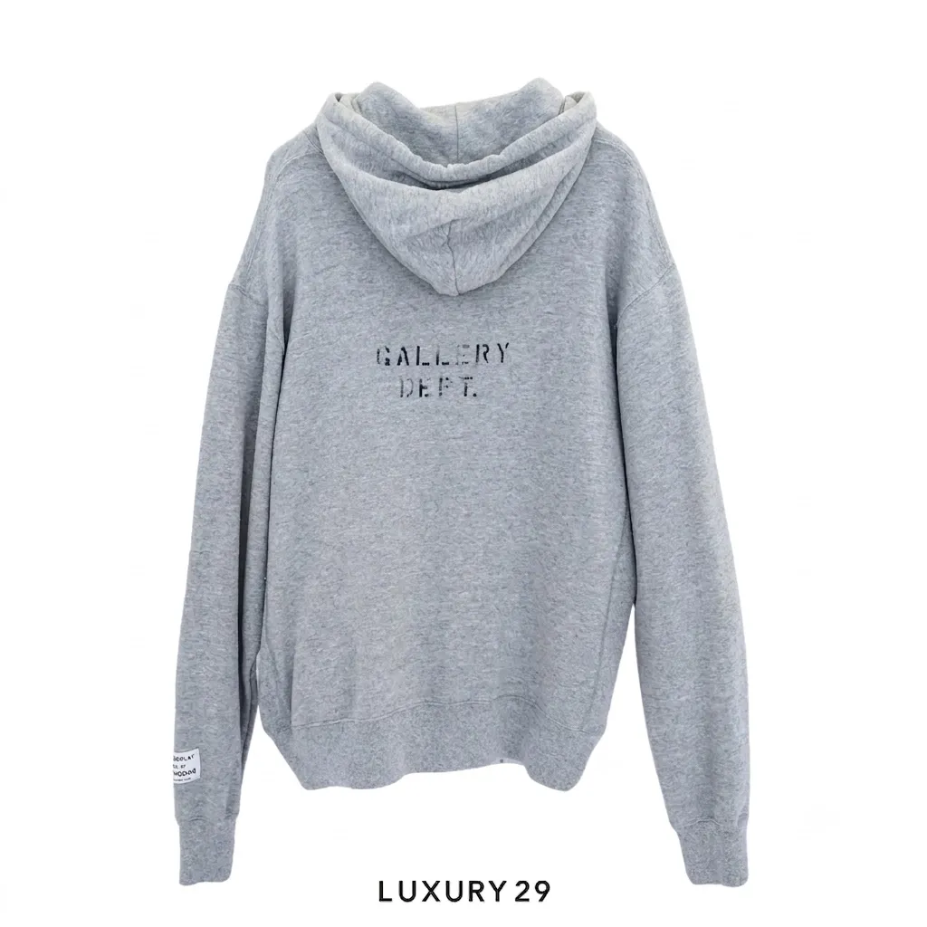 Gallery Dept. DEPT LOGO HOODIE HEATHER GREY(L, Grey)