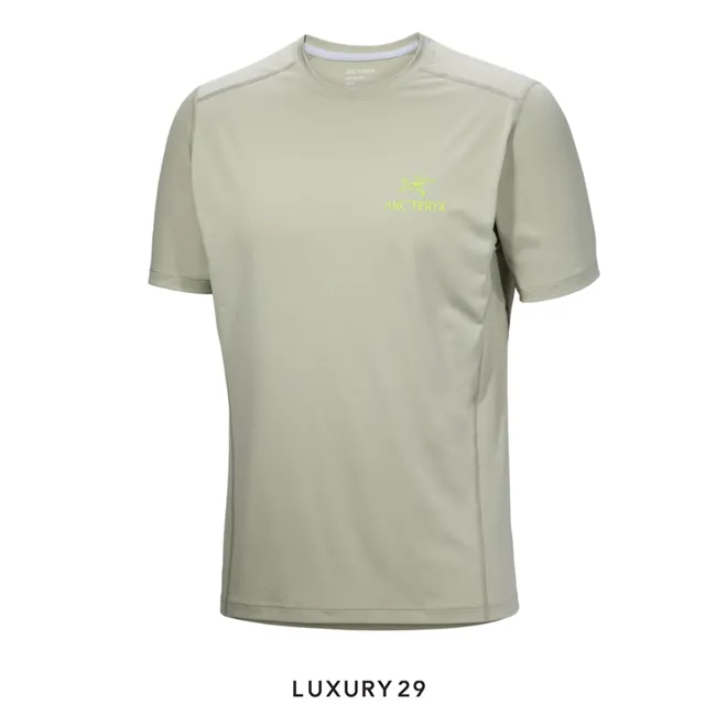 Arcteryx Motus Crew Arc'Word SS M HABITAT HEATHER Grey
