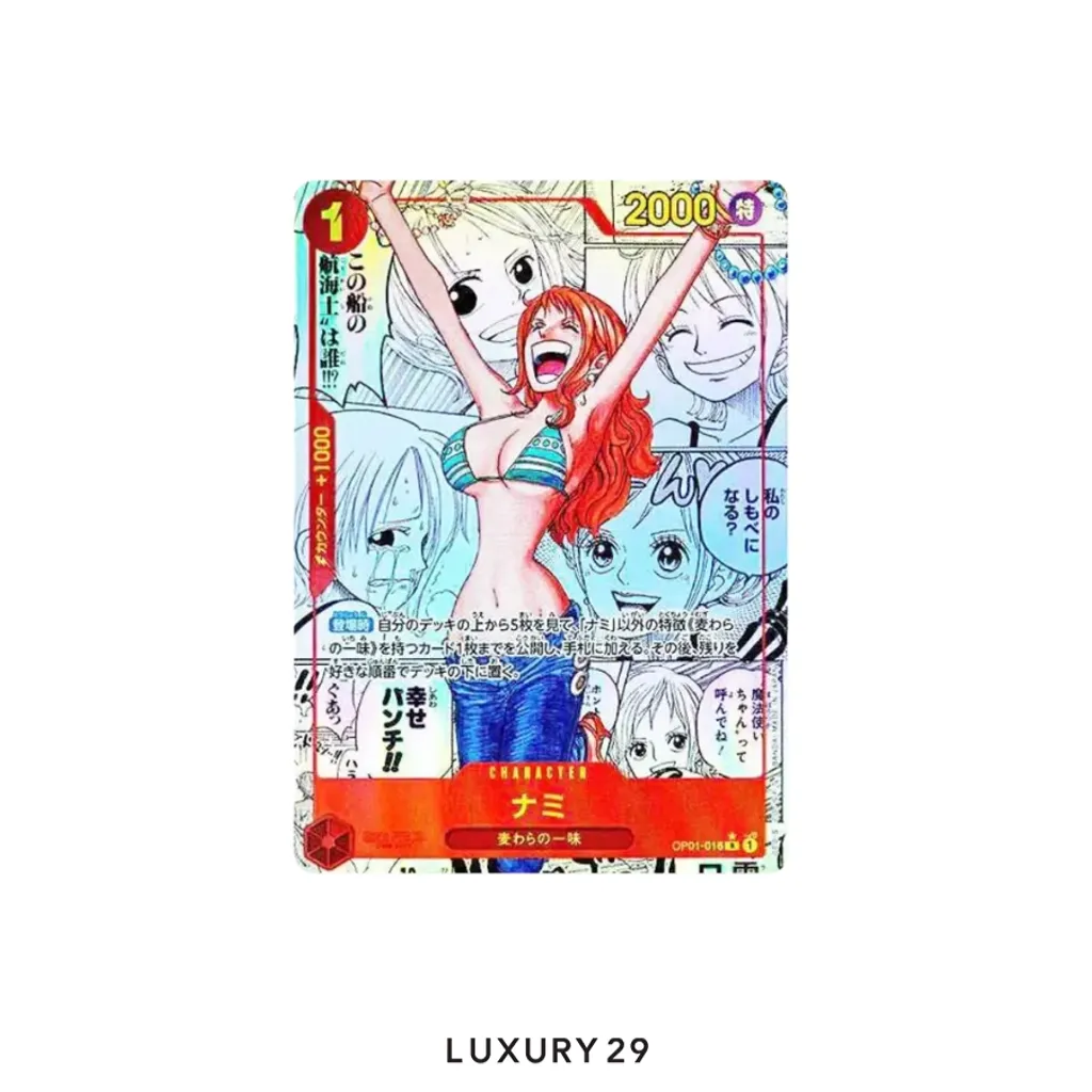 One Piece Nami (OP01-016) (Manga) Premium Booster R OP01-016 PSA (JP)(Small, Multicolour)