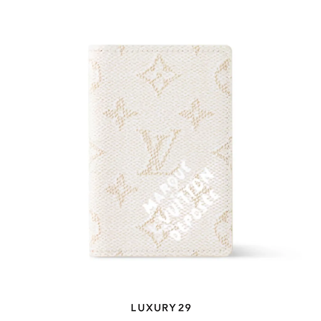 Louis Vuitton LV Pocket Organizer Monogram Heritage coated canvas Off-White(Small, White)