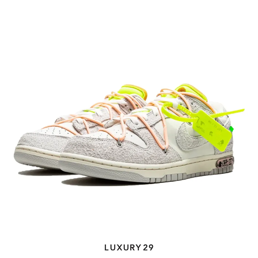 Nike Dunk Low Off-White Lot 12(M)(44, Grey)