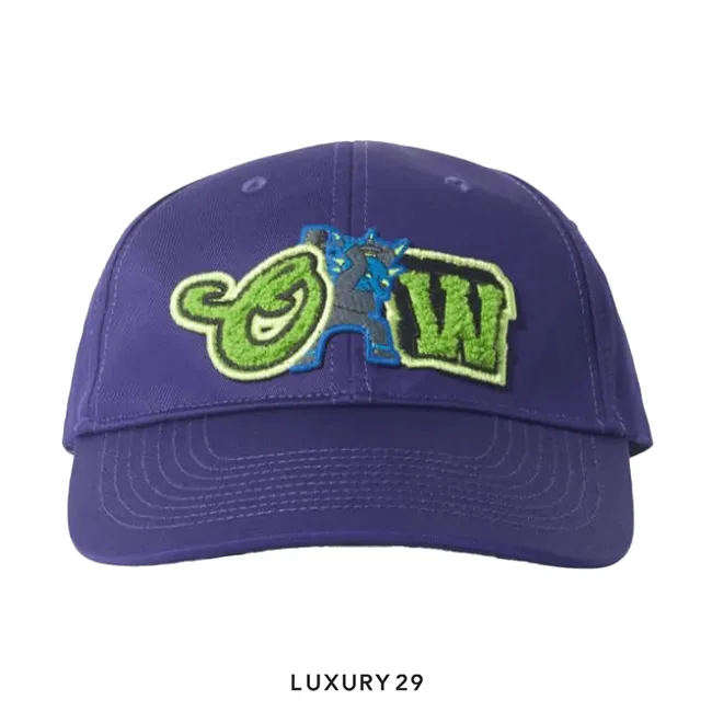 Off-White logo-patch varsity baseball cap