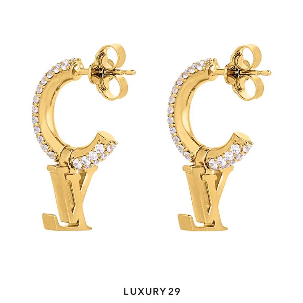 Louis Vuitton LV Iconic LV Earrings Gold-plated metal(Free Size, Gold)