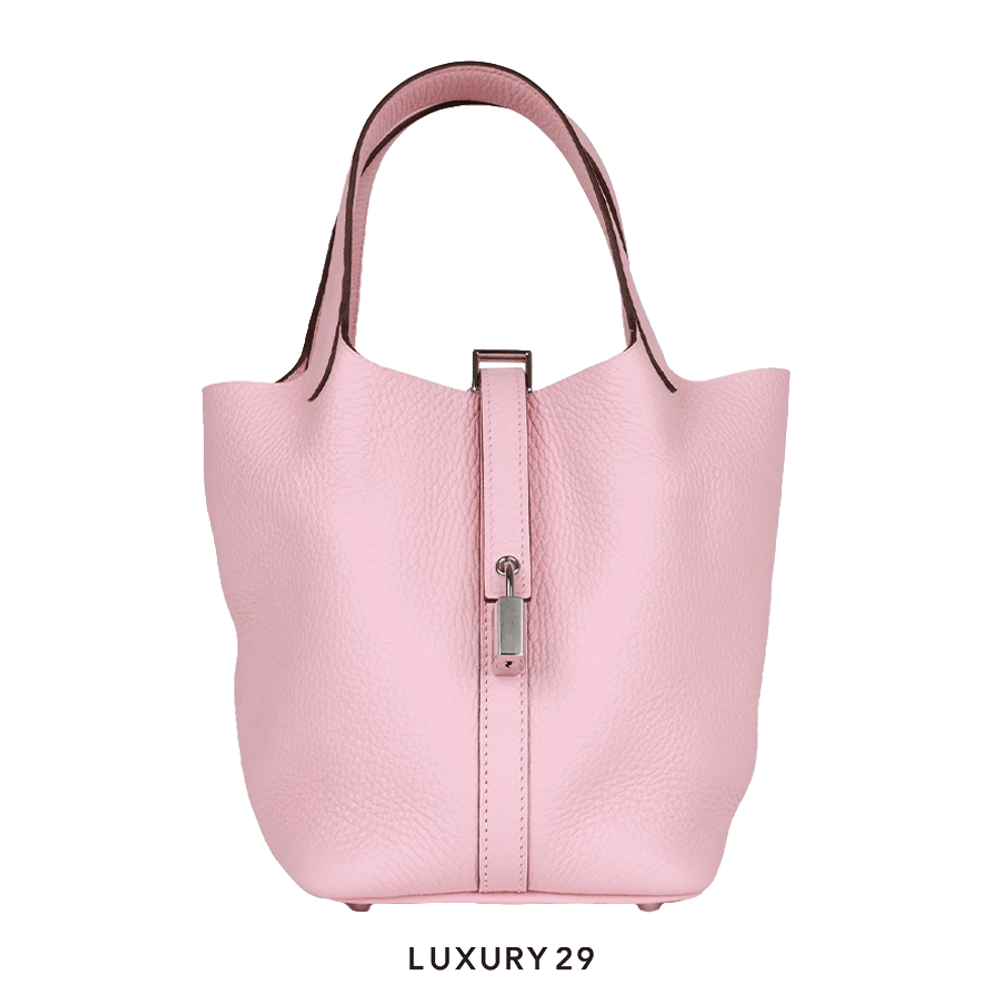 Hermes Bolsa Picotin Lock 18 Rose Sakura(Small, Pink)