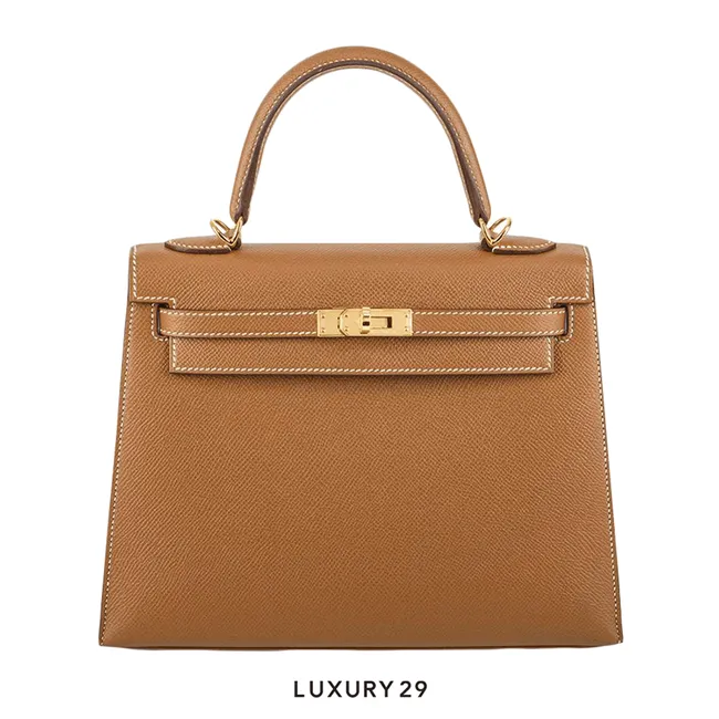 Hermes SAC Kelly II Sellier 25 VEAU EPSOM & Gold