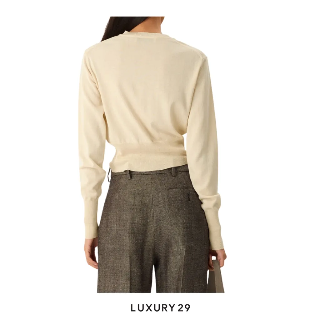 Vivienne westwood Bea Cropped Cardigan Cream(M, Neutrals)
