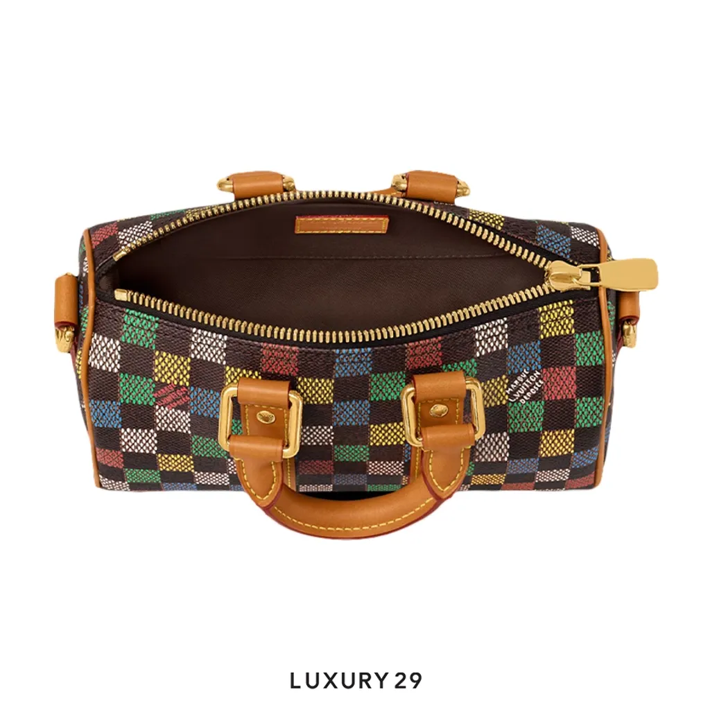 Louis Vuitton LV Keepall Bandouliere 25 Bag Damier Ebene Canvas(Small, Brown)