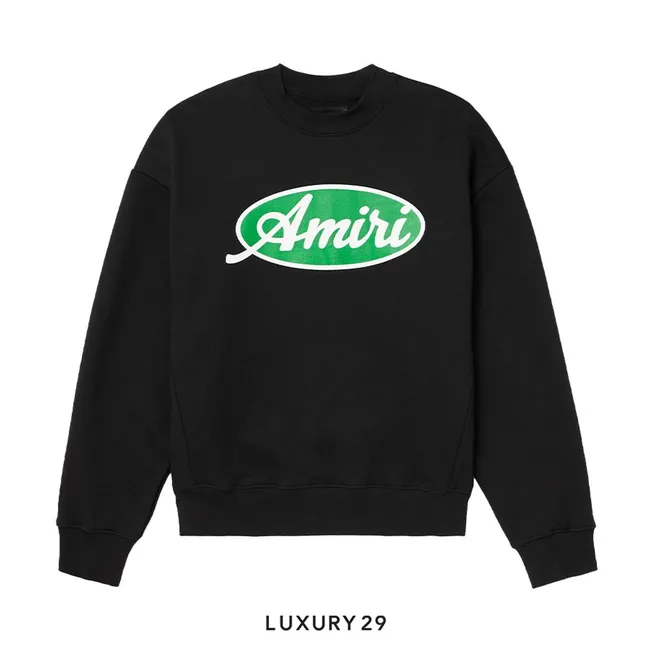 Amiri Oval Oversized Sweatshirt Black