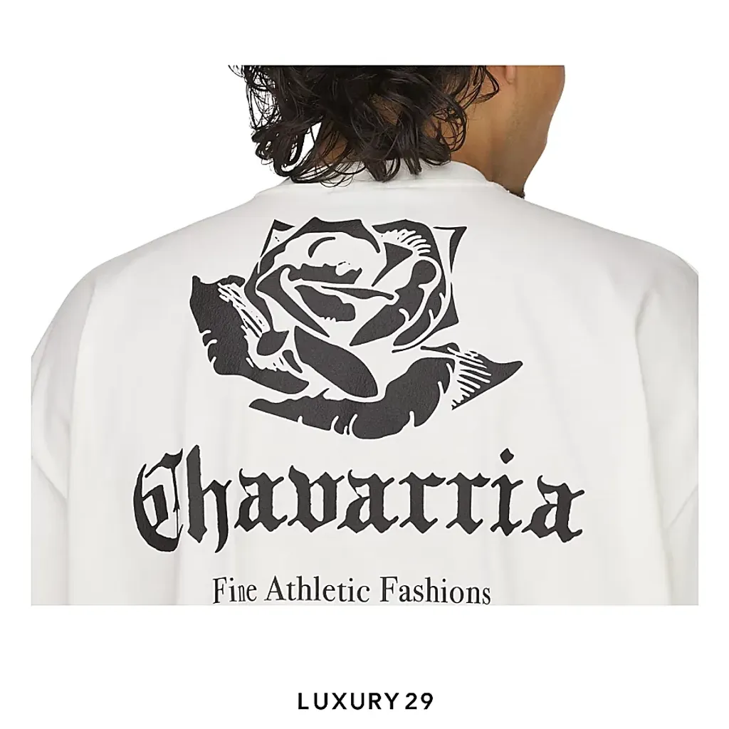 Adidas Chavarria Logo SS T-Shirt White(L, White)